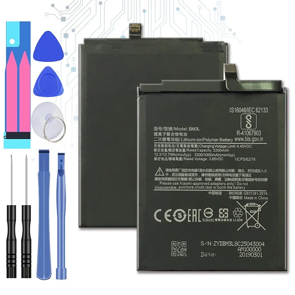 

3300mAh for xiao mi BM3L Replacement Battery For Xiaomi 9 MI9 M9 MI 9 + Free tool