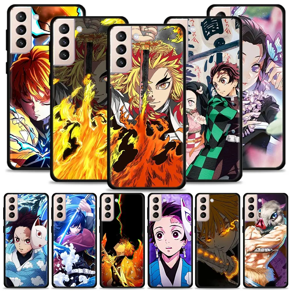 

Demon Slayer Kamado Tanjirou Nezuko Silicon Case For Samsung Galaxy S22 S21 S20 Ultra FE S10 S9 S8 Plus 4G 5G S10e S7 Edge Cover