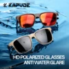 KAPVOE UV400 Polarized Fishing Sunglasses Outdoor Sports Mountaineering Cycling Hiking Racing Glasses Stylish Driving Sunglasses