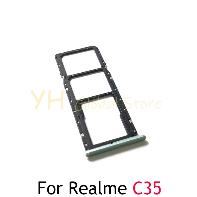 For OPPO Realme C31 C35 Sim Card Slot Tray Holder Sim Card Repair Parts