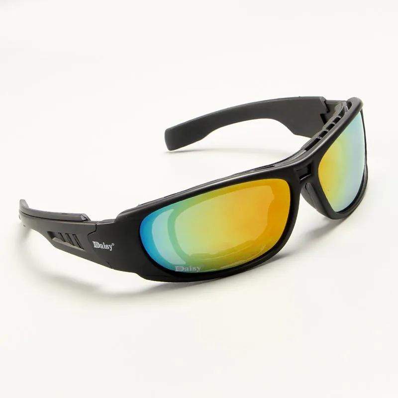 Military C6 Tactical Glasses Air Gun Shooting Protective Glasses Outdoor Cycling Sports Sunglasses Windproof Polarized safety goggles polarized sports glasses polarized glasses tactical goggles uv protection glasses shooting glasses polarized goggles