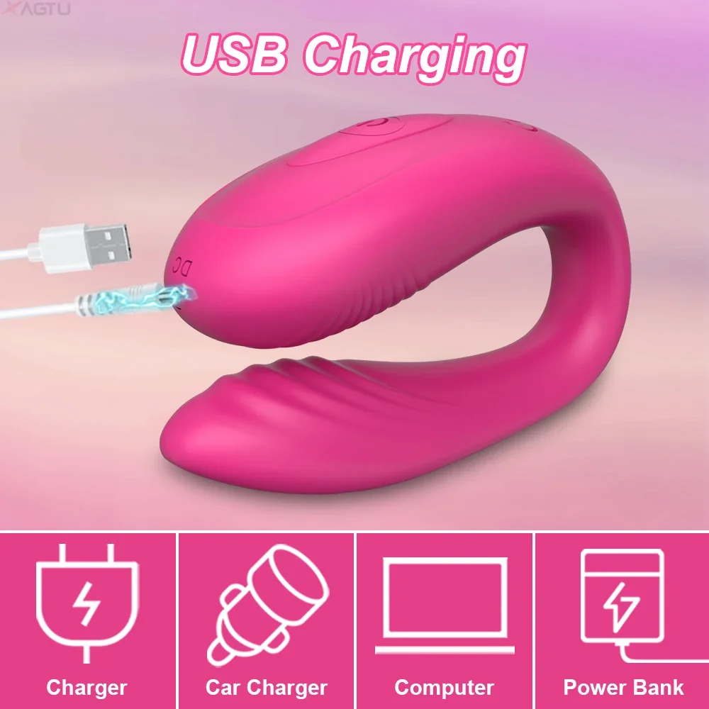 Female Sex Toys Remote Control Couple Vibrator for Women Clitoris Stimulate Female G-Spot Dual Wearable Vibrating Massage Adult Sex Toys