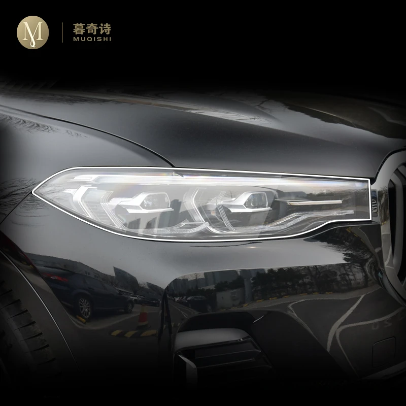

Для BMW X7 G07 2019-2023 автомобильное Внешнее украшение PPF Защитная пленка для фары ремонт ТПУ Прозрачная пленка против царапин установка