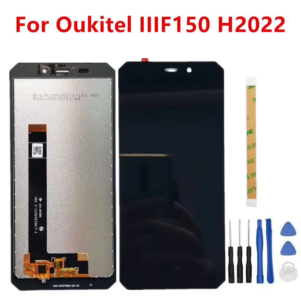

Новинка для OUKITEL IIIF150 H2022 5,5 дюймовый ЖК-дисплей для сотового телефона + сенсорная панель дигитайзер в сборе Сменное стекло