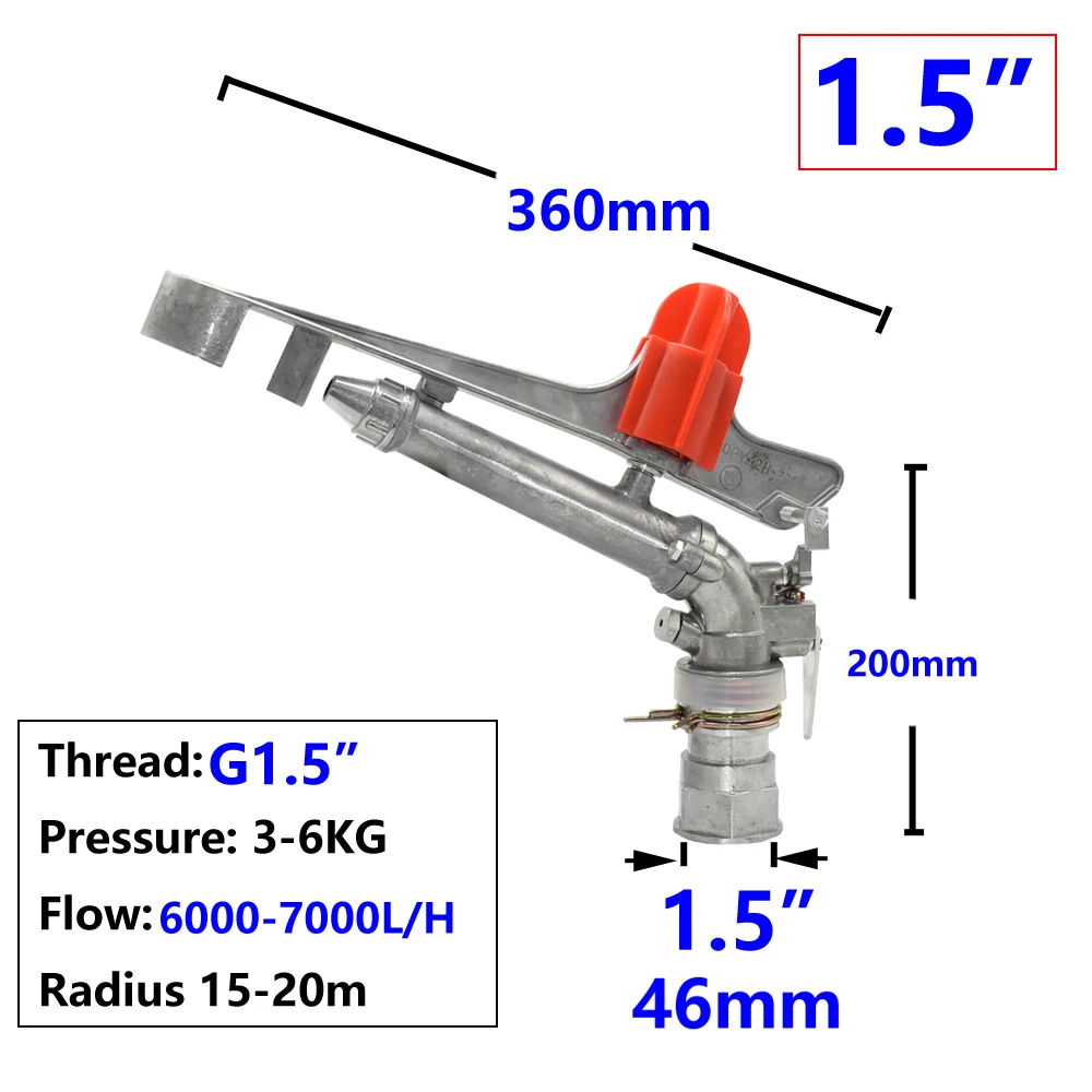 100pcs 360 Degrees Adjustable Sprinkler Large Area Water Irrigation Spray Tool Gardening Sprayer Lawn Park Rotating Rain Gun