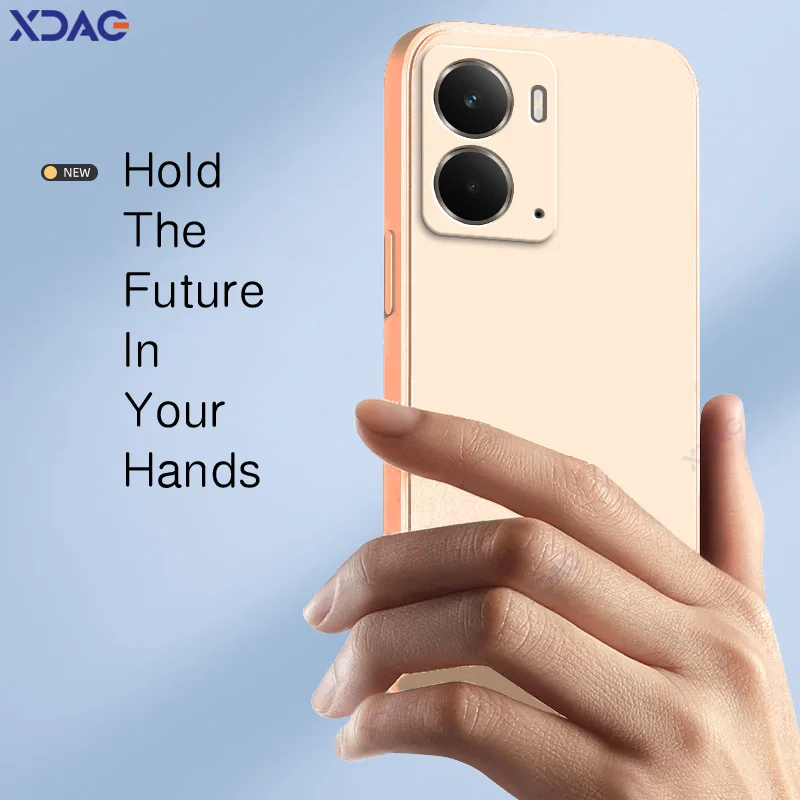 Luxury Candy Cellphone Case with Camera Protection - Soft Square Liquid Silicone Armor