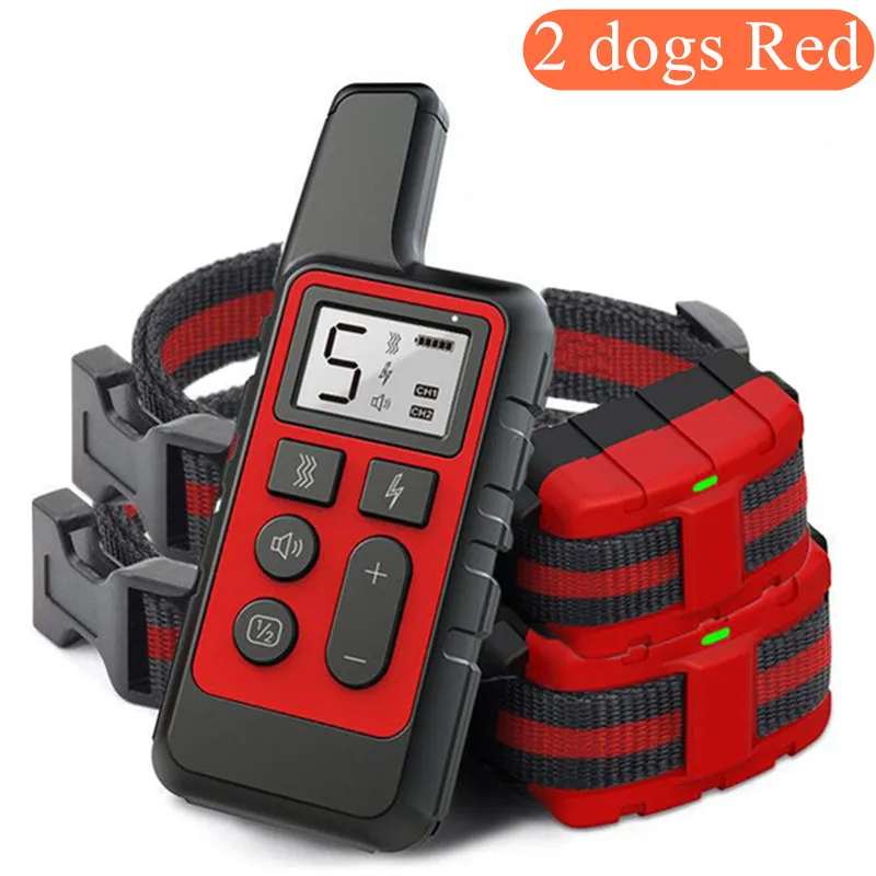 2 dogs red