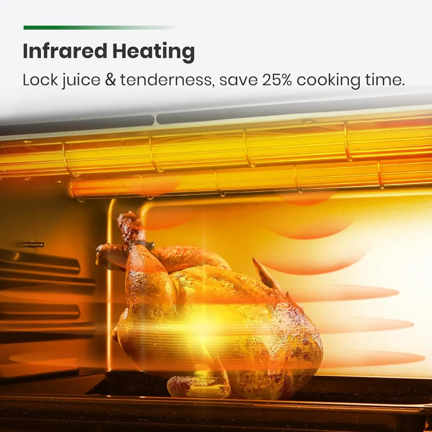 Heating Air Fryer Toaster Oven, Extra Large Countertop Convection Oven 10-in-1 Combo, 6-Slice Toast, Enamel Baking Pan Easy Clea 3