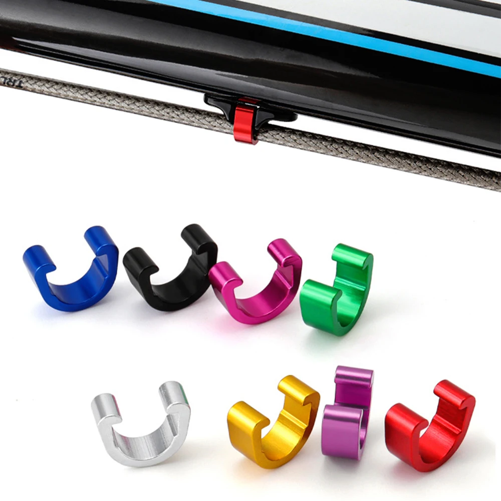 

10pcs/set MTB Bike Bicycle Frame U Buckle For Brake Cable Housing Hose Tube Shifter Cable Guides Button Fixed Tubing Clips