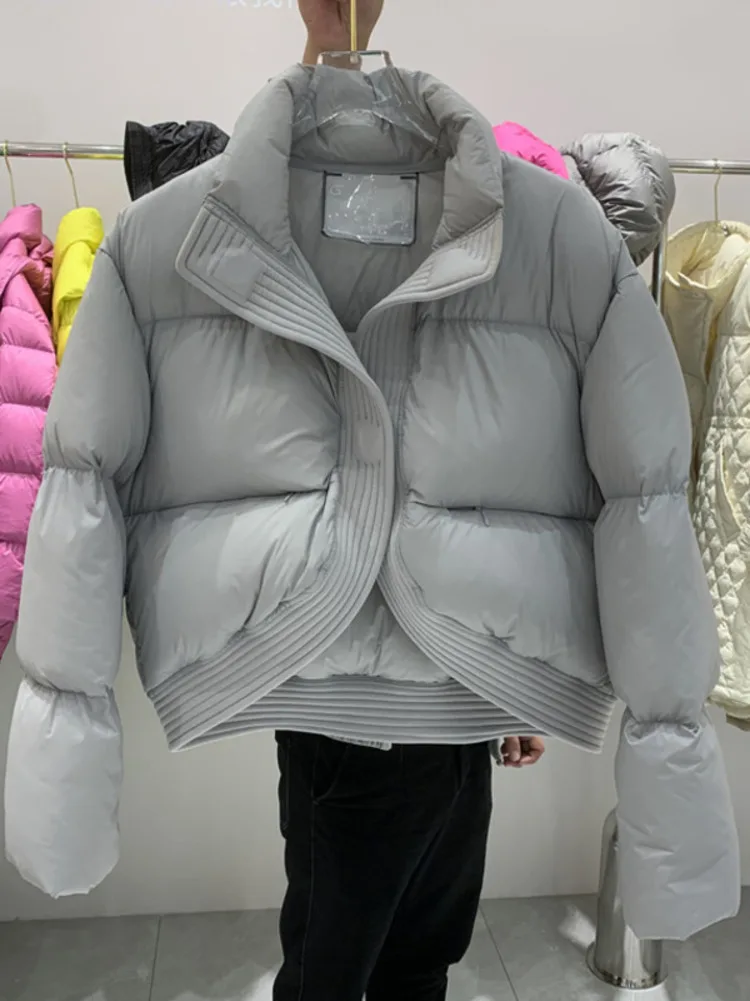 

Short Parkas Cotton Padded Coat Women Winter Thickened Bread Coat Winter Crop Jacket Female Casual Coat Puffer Jacket