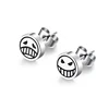 Cosplay Jewelry Accessories Titanium Steel Stud Earrings For Women Men Character Ace Dissymmetry Face Earring Fashion Jewelry 1