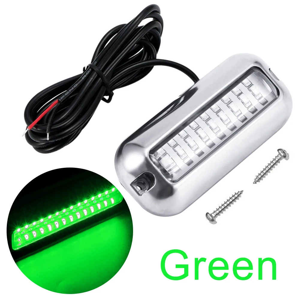 27LED 스피드보트 조명 스테인레스 스틸 해양 트랜섬 램프 10-30V 해양 항해등 IP68 방수 선박 보트 액세서리