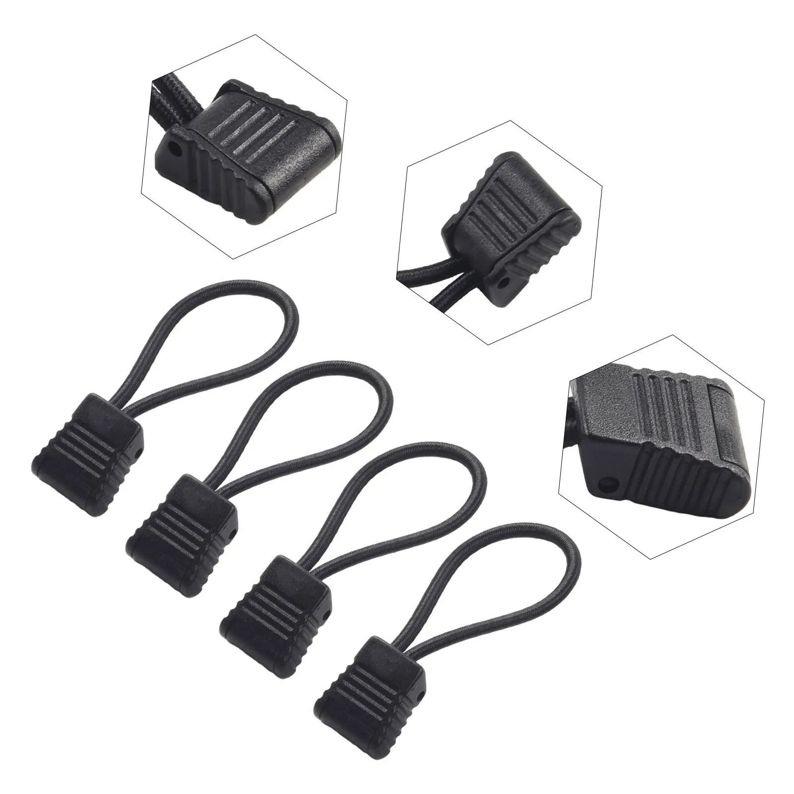 

4pc Scuba Diving Hose Clip Retainer Holder Elastic Bungee Rope Tap Portable Lightweight Retainer Snap Clip Hook