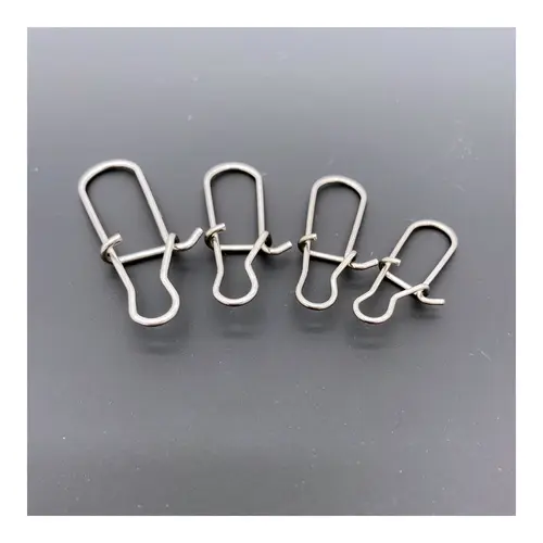 50Pcs Fishing Swivel Connector Hooks Line Clip Lock Carabiners Stainless Steel Fishing Fastener Snaps Tools - Image 6