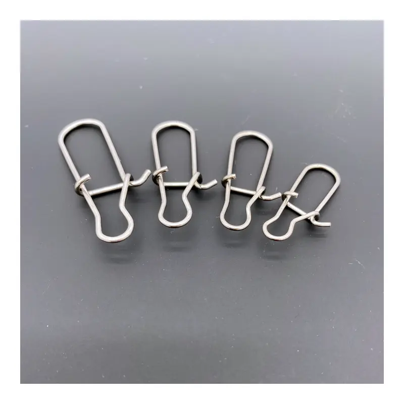 50Pcs Fishing Swivel Connector Hooks Line Clip Lock Carabiners Stainless Steel Fishing Fastener Snaps Tools - Image 6