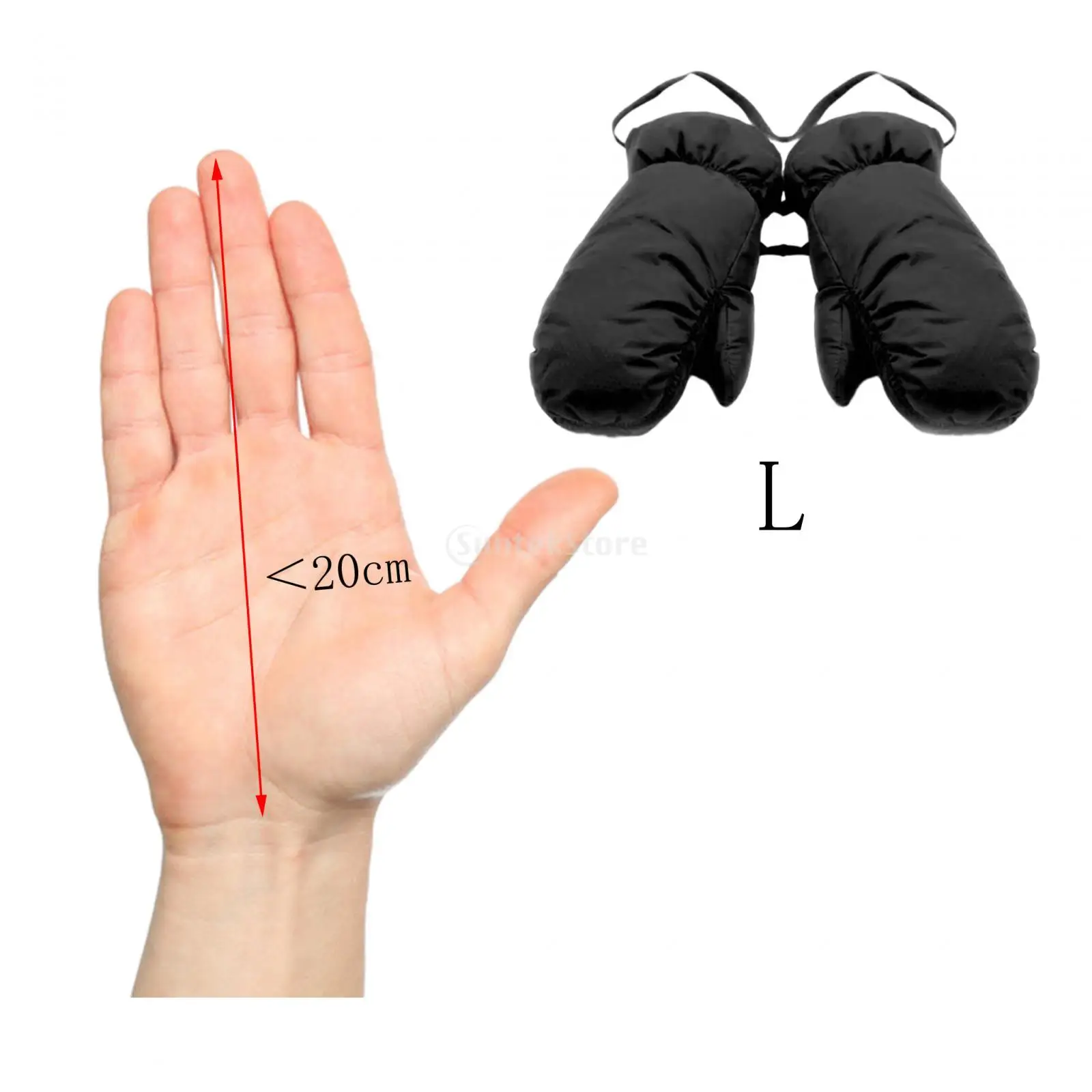 Down Mittens Ski Mittens for Men Women Warm Windproof Cold Weather Gloves Winter Snow Mittens for Skiing Biking Autumn Winter 2
