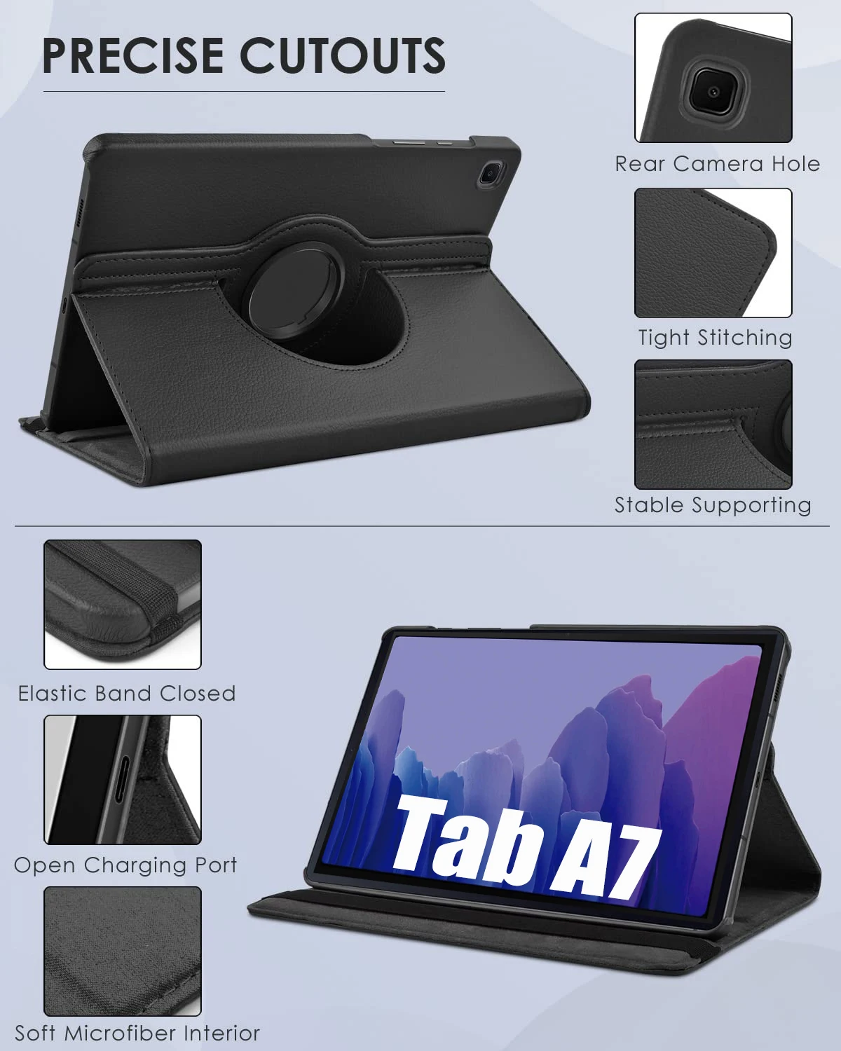 Rotating Case for Samsung Galaxy Tab A7 10.4 inch SM-T500