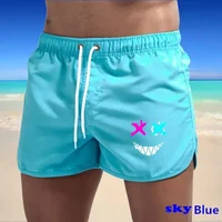 Summer Shorts Men Swim Trunks Quick Dry Board Shorts Bathing Suit Breathable Drawstring With Pockets Surfing Beach Sweat Pants 2