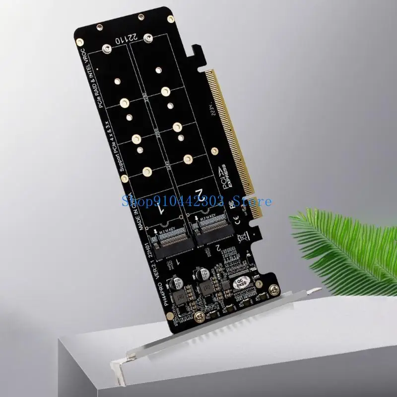 652F M.2 M-키 NVME 디스크용 양면 미니 PCIE X16 확장 어댑터 카드용 SSD
