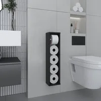 Bali  28" High Toilet Paper Holder Narrow Shelf Organizer for Bathroom, Living Room, Kitchen 1