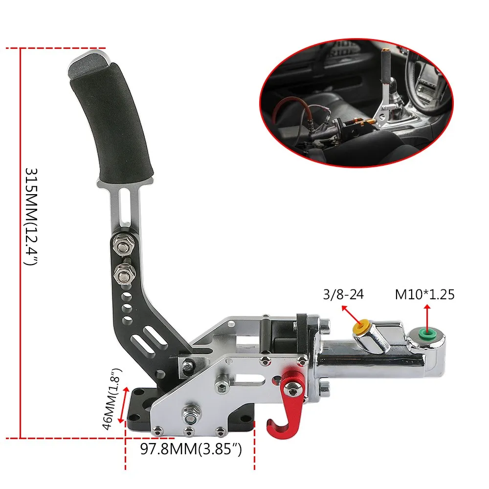 Aluminum Universal Racing handbrake Hydraulic Handbrake Drift handbrake Emergency Brake Lever Drift HB-1004A racing handbrake