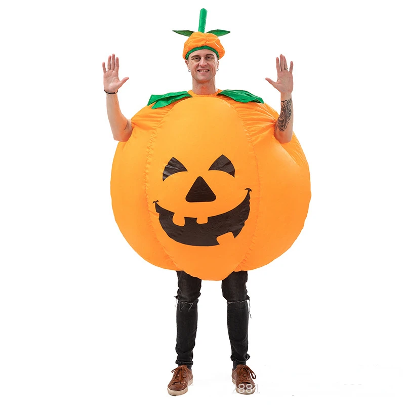 

Funny Cosplay Halloween Pumpkin Inflatable Suit Cosplay Costume Carnival Fancy Dress Up Outfits Party Festival Dance Stage Show
