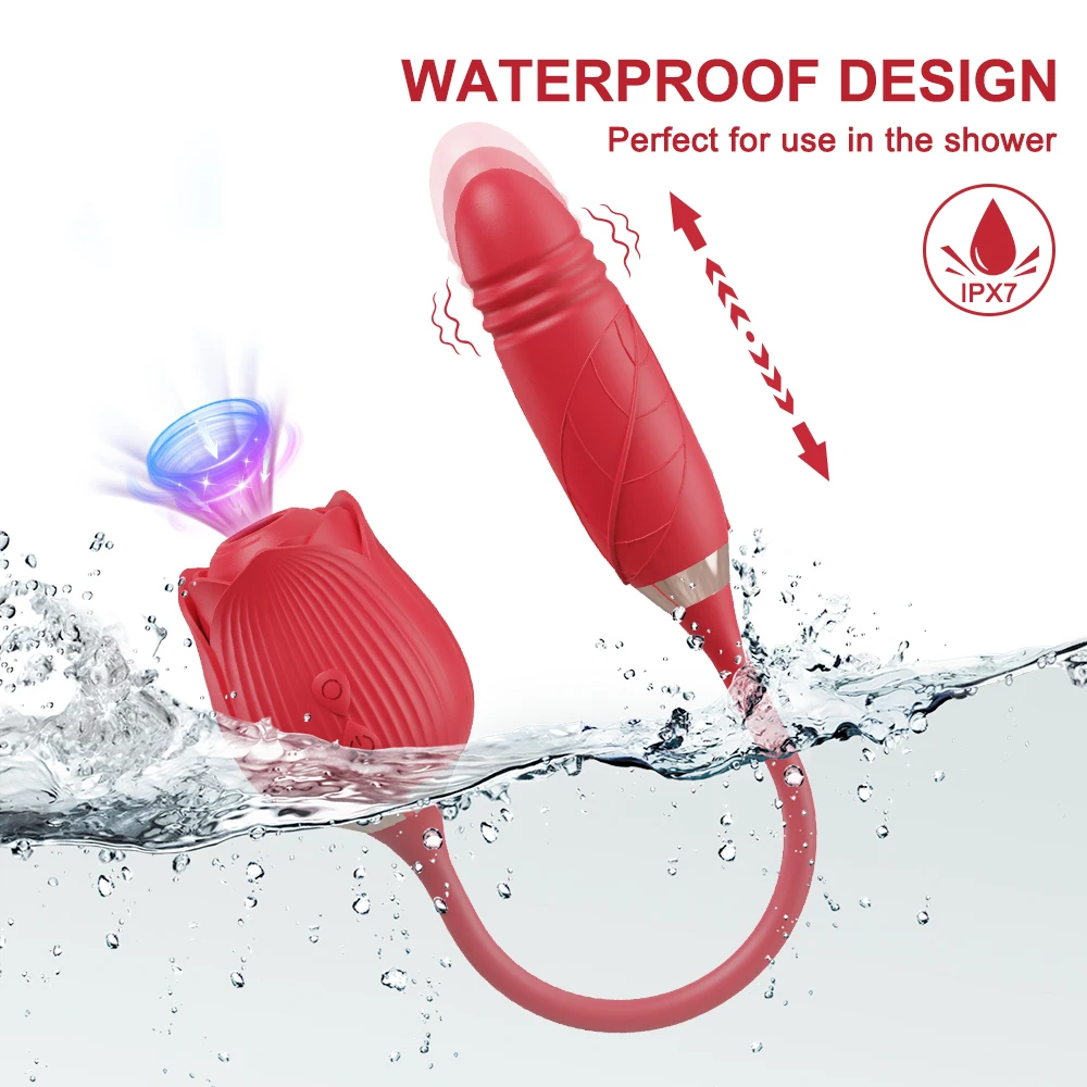 Clitoral Suction Vibrator With Thrusting Egg For Women_voghion.com