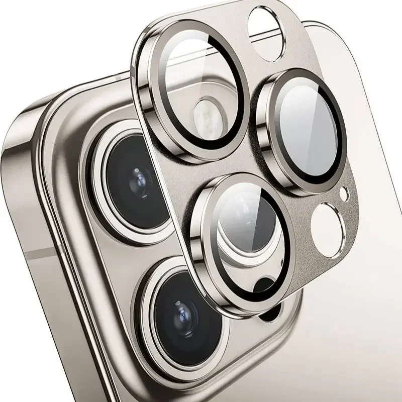 Premium Metal Camera Lens Protector Glass - Full Coverage for iPhone Pro & Mini Series