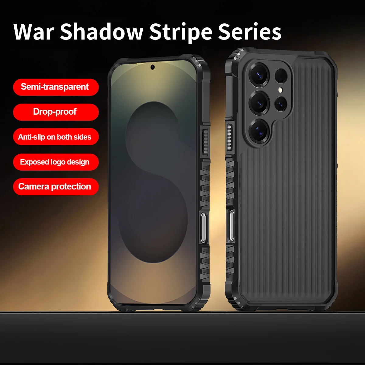 Armor Stripes Shockproof Phone Case with Reinforced Corners