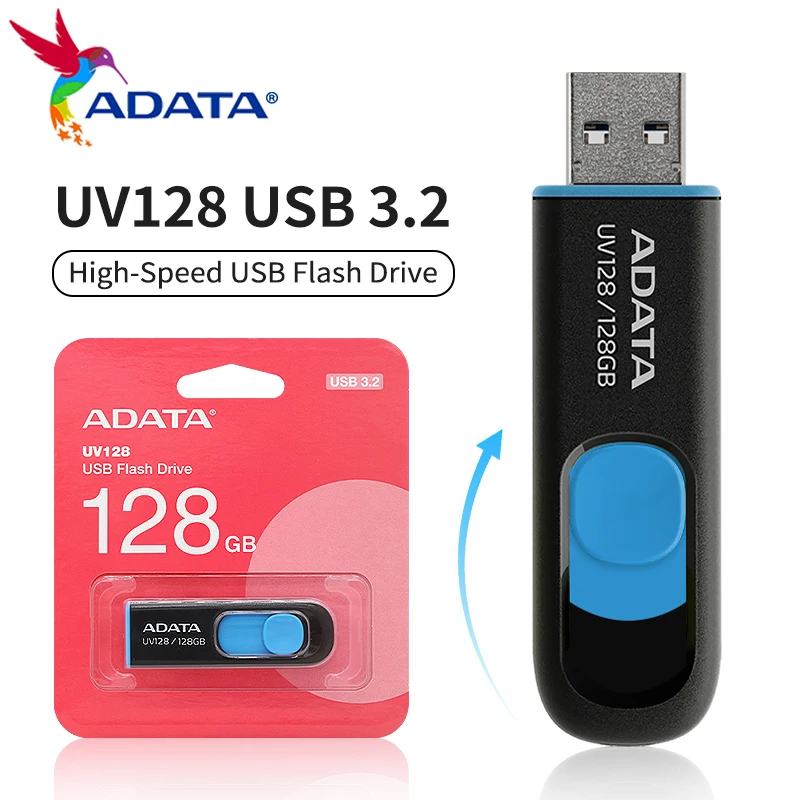 ADATA  USB 3.2 플래시 드라이브 32GB 64GB 128GB 256GB 펜드..