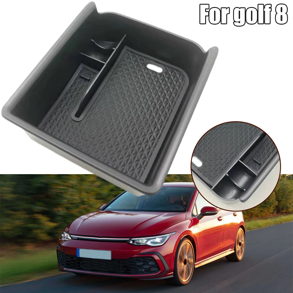 

LHD For Golf 8 For MK8 2019 2020 2021 Car Armrest Box Storage Box Central Control Storage Box Multifunctional Box Accessories