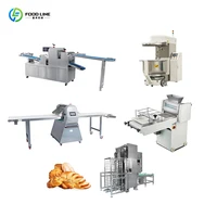 Système de production commercial automatique entièrement personnalisé de machine de fabrication de pain d'équipement de boulangerie 4