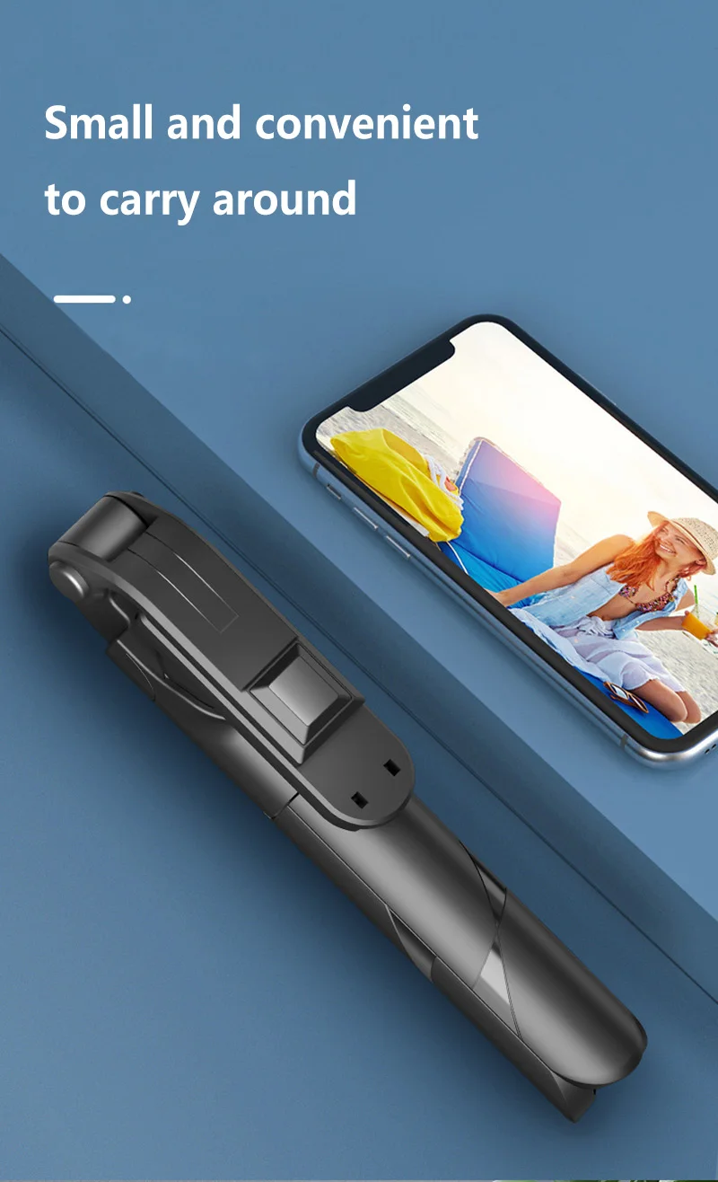 Bluetooth Selfie Stick Stativ Mit Handyhalterung Für Reisen_voghion.com