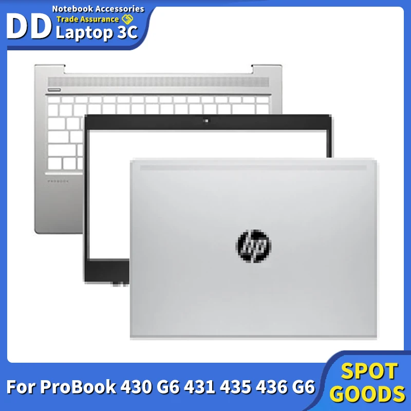 

New For HP ProBook 430 G6 431 435 436 G6 LCD Back Cover/Front Bezel/Palmrest Top Case L44517-001 Laptop Replace Accessories