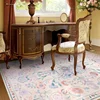 Retro Living Room Carpet Bohemian Light Luxury Floral Large Area Bedroom Rug Machine Washable Non-slip Coffee Table Mat Ковер 러그 3