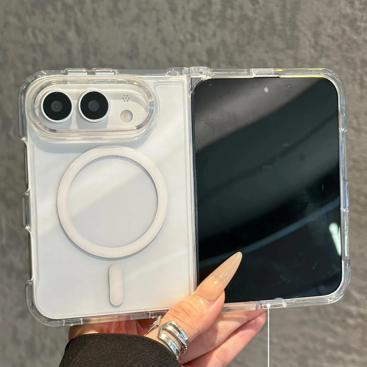 Premium Clear Magnetic Wireless Charging Case with MagSafe Compatibility