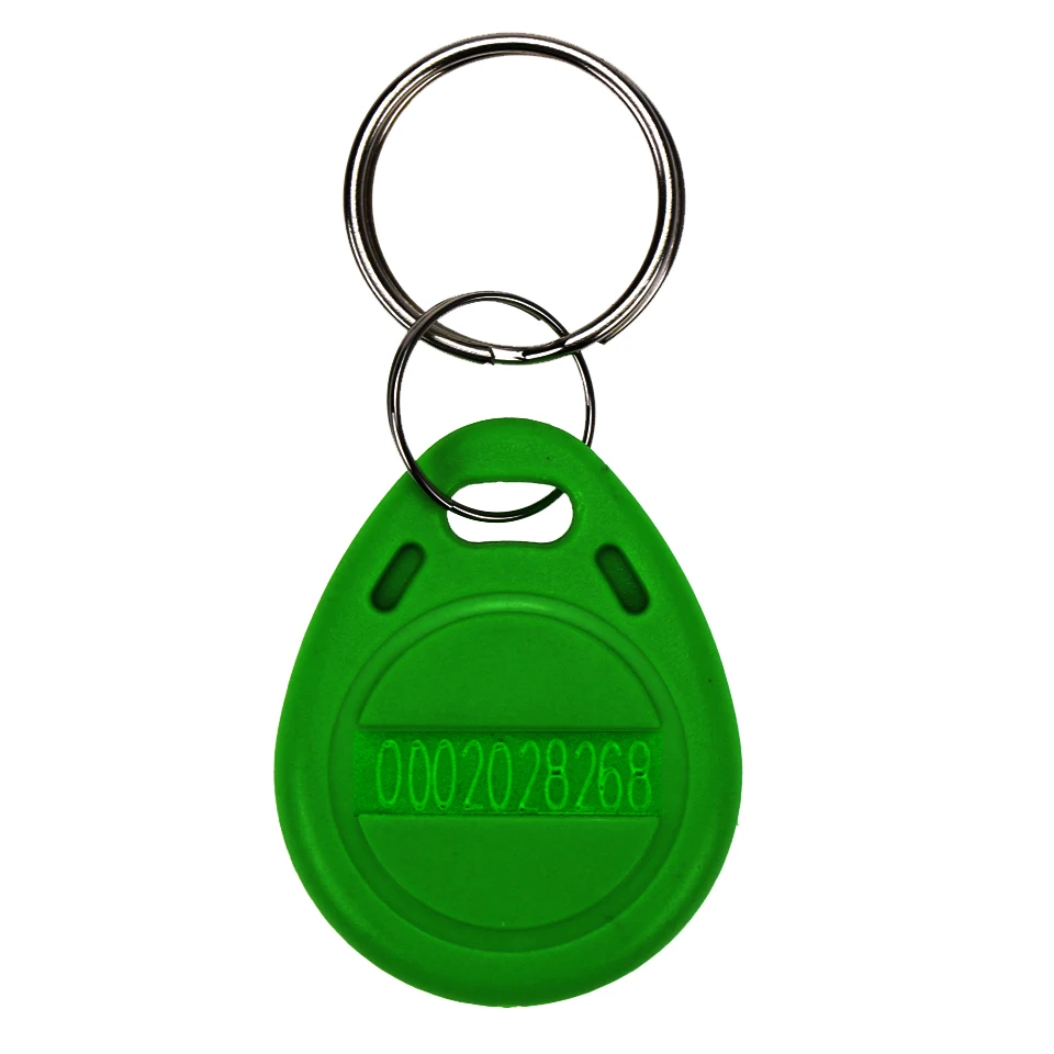RFID Keyfobs 100pcs 5YOA EM4100 125khz ID Keyfob Access Control Card Porta Chave Card Key Fob Token Ring Proximity Chip rfid keyfobs