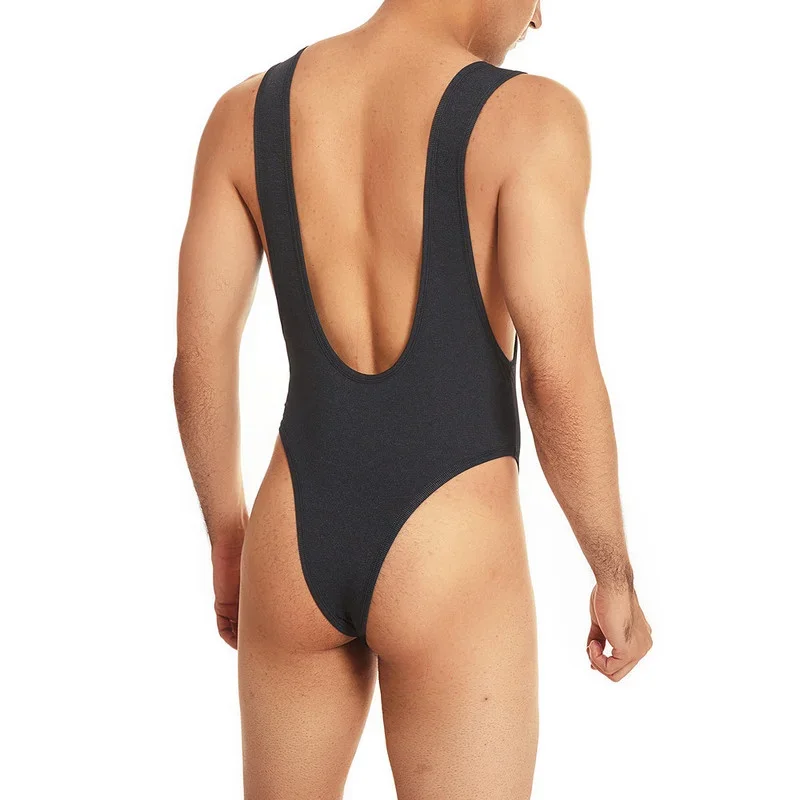 Sexy Men Undershirts Seamless Bodysuits Leotard Sports Fitness Underwear Wrestle Singlet Jumpsuits Sleepwear Sportwear One-piece