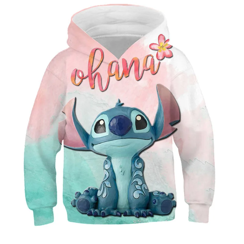 Kids Stitch Hoodies Stitch Sweatshirt Long Sleeve Children Stitch Clothes  Boys Girls Cool Tops 1-16 Years Kids Stitch Hoodies - AliExpress