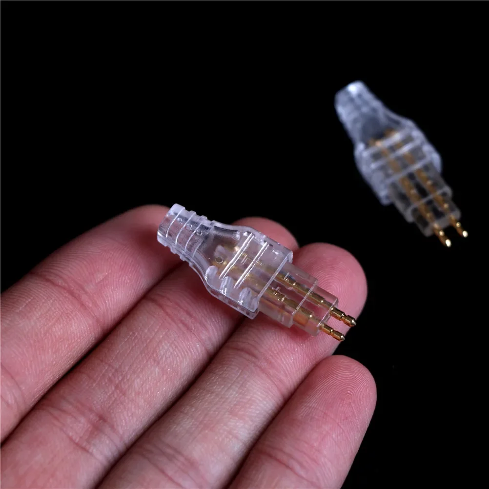 1Pair Gold Plated Plug Connector Signal Transfer For DIY HD650 HD600 HD565 HD580 HD414
