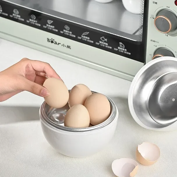 Microwave Egg Steamer Boiler Cookware Easy and Fast 5 Minutes Hard or Soft Kitchen Cooking Tools with A Capacity of 4 Eggs
