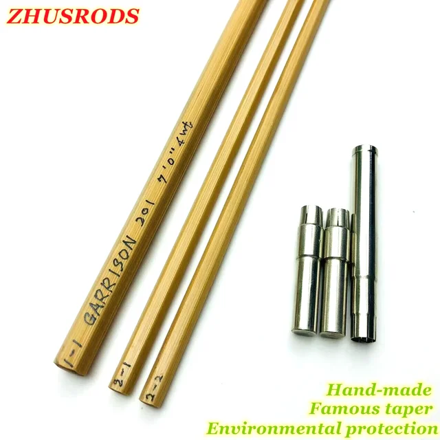 GARRISON 201 7'0 4 wt ~ Famous Taper / ZHUSRODS Bamboo Fishing Rod Blanks  / Cane Fly Rods / Hand-made Green Fishing Rods