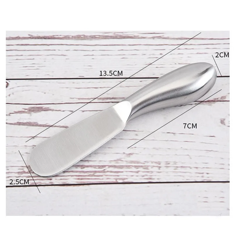 Butter Knife Cheese Knife Butter Cutter Stainless Steel Cheese Jam Spreaders Wipe Cream Multifunction Bread Knife Western Food Tableware Kitchen Gadget