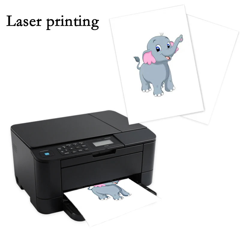 A4 10/20 قطعة من ورق نقل مائي بالليزر أبيض وشفاف ل...