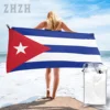More Design Bath Towel Cuba Flag Emblem Quick dry Microfiber Absorbing Soft Water Breathable Beach Swimming Bathroom 2