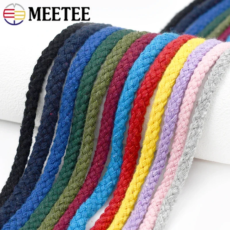 Premium Cotton Twisted Rope for Sewing & Crafting - 10M 5/7mm, Ideal for Bag Straps & Home Decor