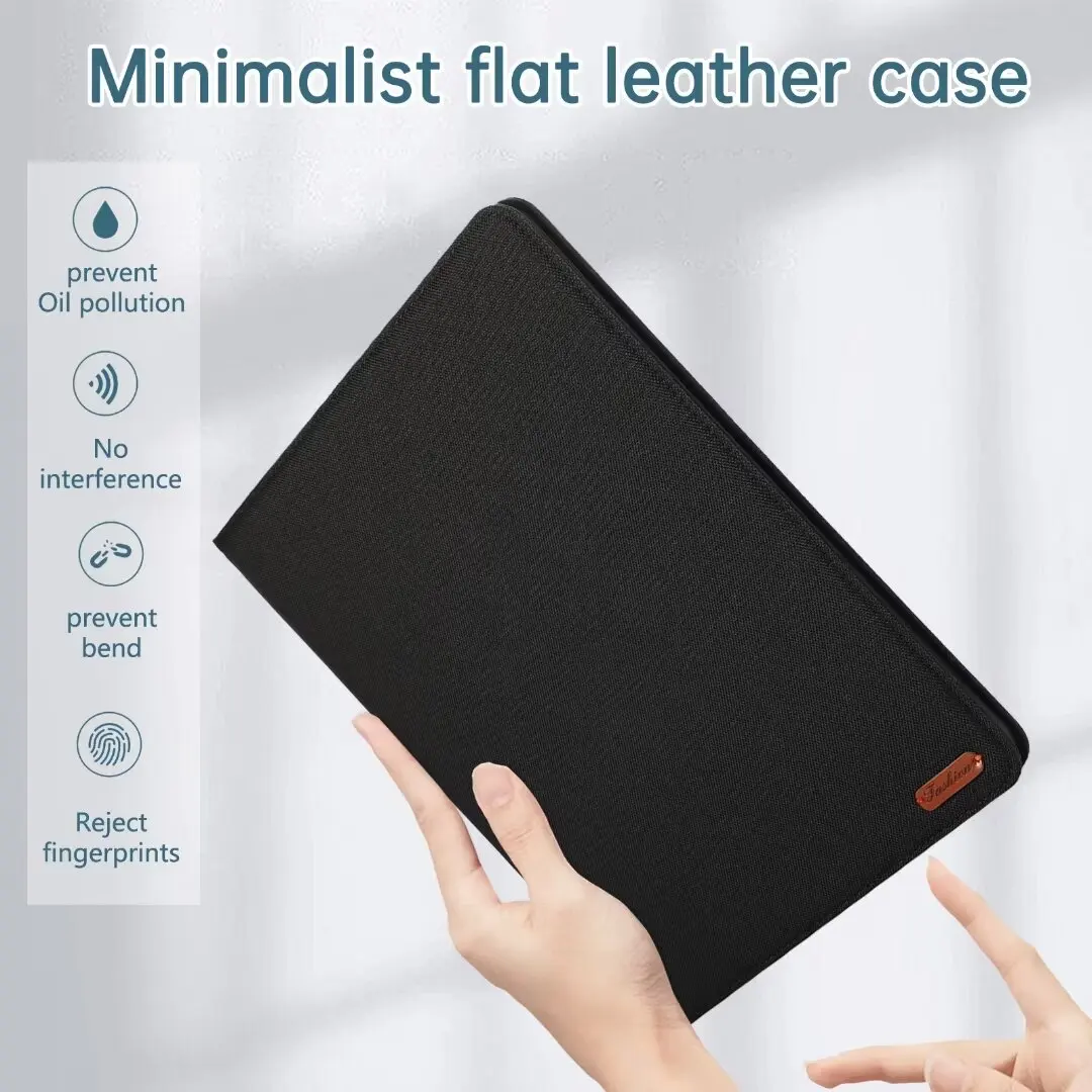 Smart Pencil Holder Tablet Case Folio Stand with PU Leather Cover