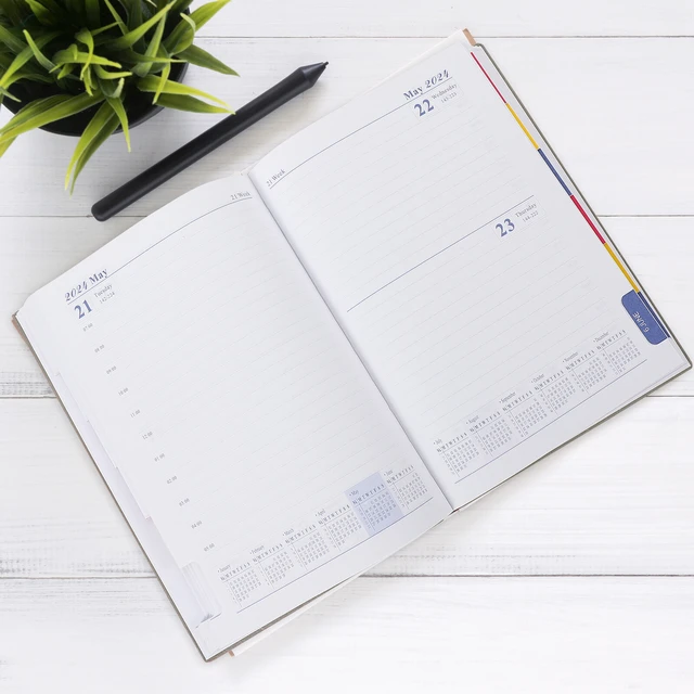 2024 Calendar Notebook Chinese Fashion Planner Notepad Kawaii Diary Daily  To Do List Agenda Schedule Organizer Office Supplies - AliExpress