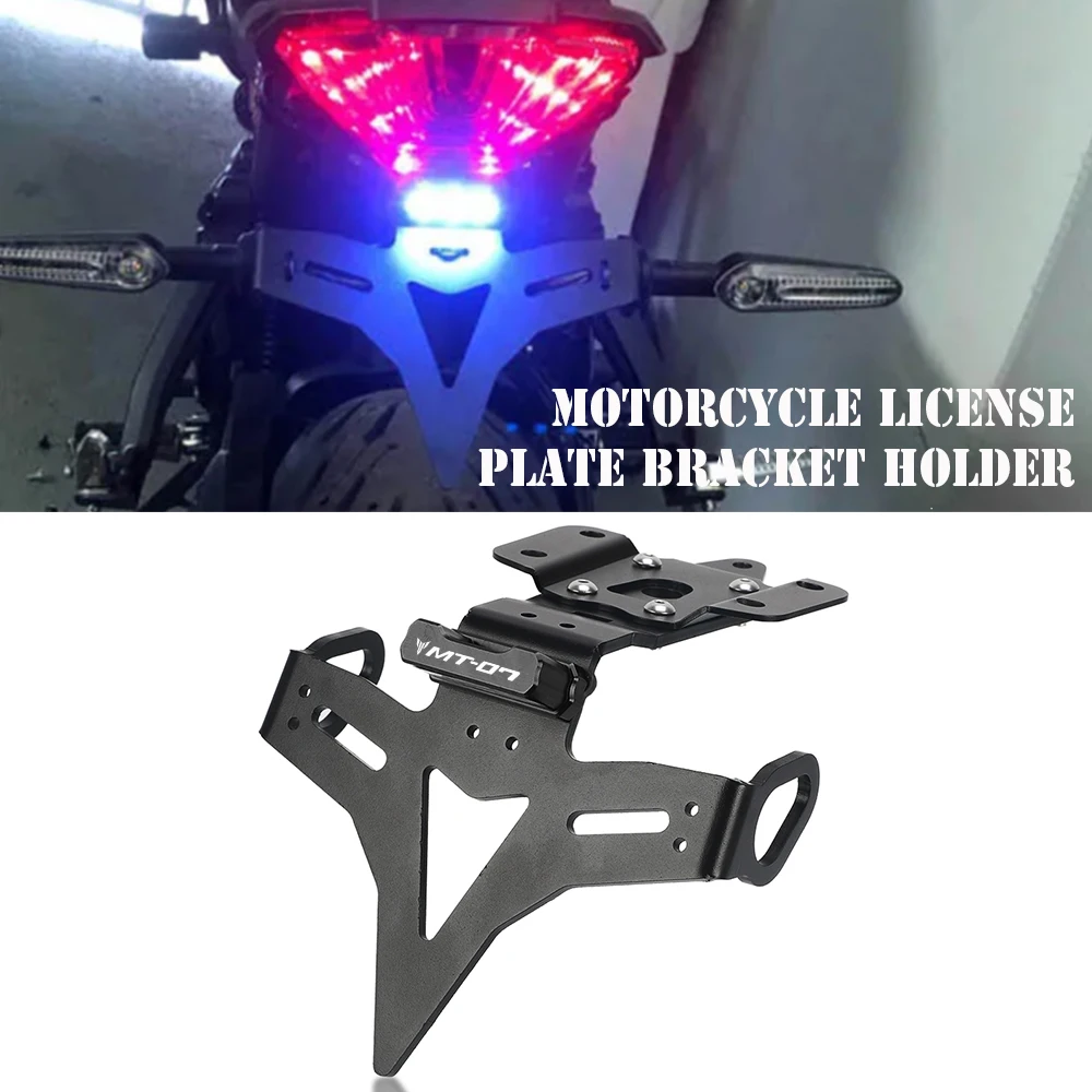 2022 2023 2013-2021 Per Yamaha Mt-07 Fz-07 Gabbia Motore Parafango Posteriore Staffa Di Registrazione Porta Targa Mt 07 Mt07 Coda Ordinata