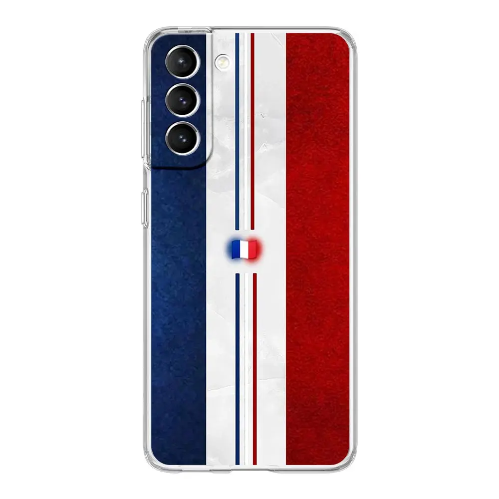 Soft Clear Phone Case with International Flag Design